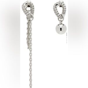 Chic Silver Chain Dangle Earrings